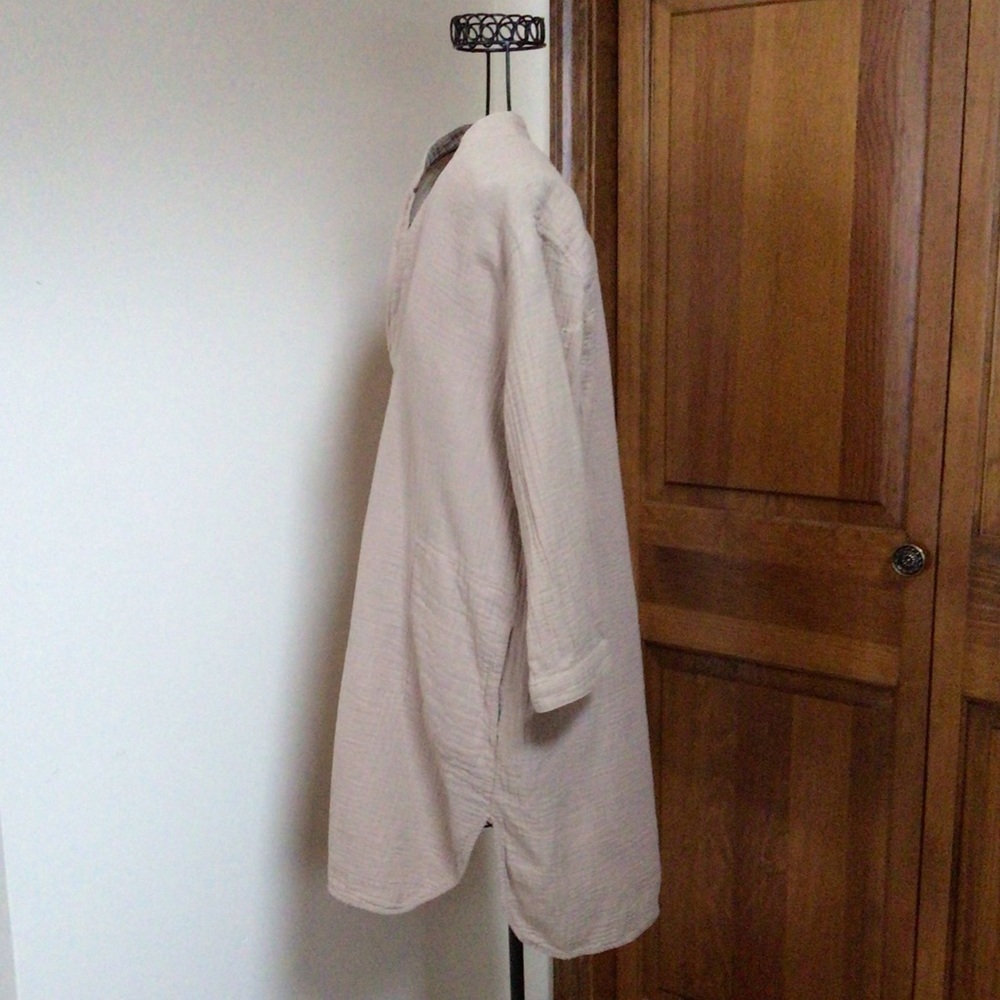 Community Organic cotton tunic, Small, mink beige - Picture 3 of 5